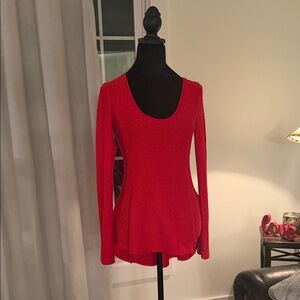 Elegant Red Women's Top